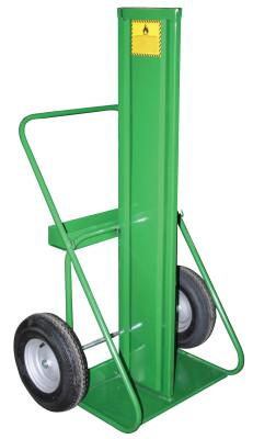 Saf-T-Cart™ 400 Series Cart, For 9.5"-12.5" dia. Cylinders, Firewall, 10" Pneumatic Wheels, 402-16FW
