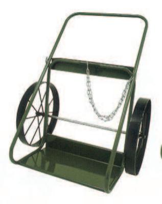 Saf-T-Cart™ 400 Series Carts, Holds 9.5"-12.5" dia. Cylinders, 20 in Steel Wheels, 33" W, 403-20