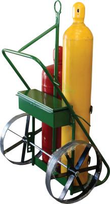Saf-T-Cart™ 550 Series Carts, Holds 2 Cylinders, 9 1/2"-12 1/2" dia., 500 lb. Load Cap., 553-20