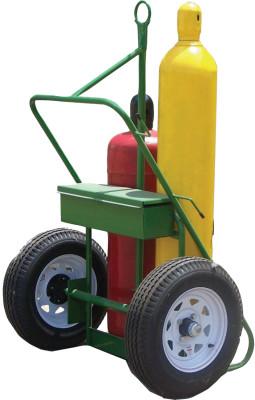 Saf-T-Cart™ 500 Series Carts, Holds 2 Cylinders, 9.5"-12.5" dia., 1,700 lb. Load Cap., 554-30
