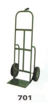 Saf-T-Cart™ 700 Series Carts, 400 lb Cap., 14 in x 10 in Base Plate, Pistol Grip Handle, 701