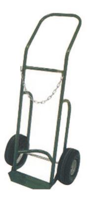 Saf-T-Cart™ 750 Series Carts, Holds 1 Cylinder, 9 1/2 in dia., Flat Free Pneumatic Wheels, 751-10