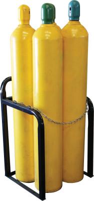 Saf-T-Cart™ Cylinder Racks, 23" w x 36" h, Holds 4 Cylinders, CR-4
