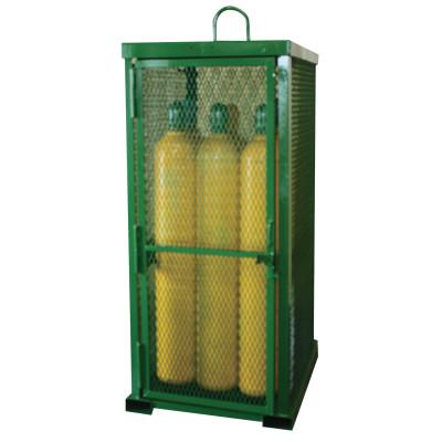 Saf-T-Cart™ Storage Series Cylinder Cage, Locking Door, (12) Hi-Pressure Cylinders, STS-12