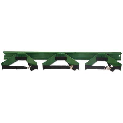 Saf-T-Cart™ Wall Brackets, Cylinder Bracket, Steel, 42 in x 6 1/2 in x 3 in, Green, WB-303