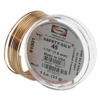 Harris Product Group Brazing Alloys - Silver 50, w/Nickel, 1/16 in, 5 oz, Pack, 50N35