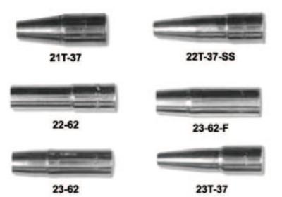 Esab Welding 23 Series Nozzles, Self-Insulated, Tip Flush, 3/8 in, For No. 3 Gun, 1230-1102