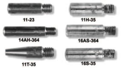 Esab Welding Contact Tip, 3/32 in Wire, 0.106 in Tip, Standard HD, 1160-1110
