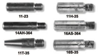 Esab Welding Contact Tip, 0.035 in Wire, 0.044 in Tip, Standard, 7050-1002