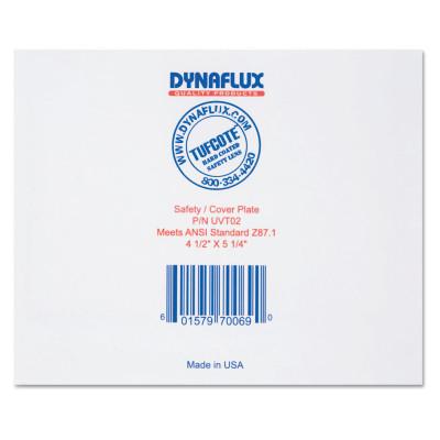 Dynaflux TUFCOTE Polycarbonate Hard Coated Lens, Scratch Resistant, 4 1/2 x 5 1/4, UVT02