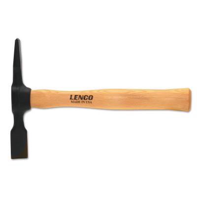 Lenco Chipping Hammers, 12 in, 22 oz Head, Chisel and Cross Chisel, Hickory Handle, 09090
