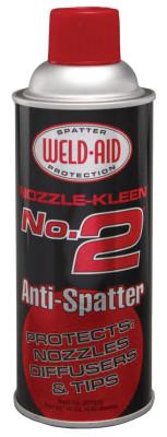 Weld-Aid Nozzle-Kleen #2 Anti-Spatters, 16 oz Aerosol Can, Clear, 007022