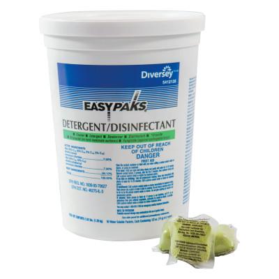 Diversey Detergent/Disinfectant, Lemon Scent, .5oz, Packet, 90/Tub, 5412135