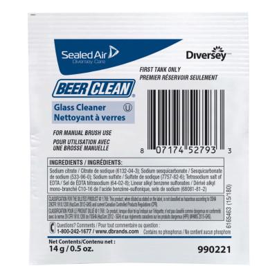 Diversey Beer Clean Glass Cleaner, Powder, .5oz Packet, 990221