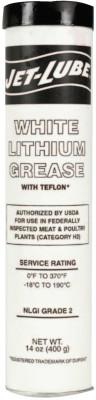 Jet-Lube White Lithium Grease w/PTFE, 14 oz, Can, 50350