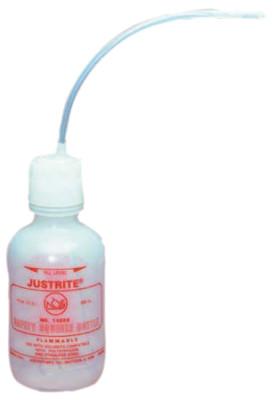Justrite Dispensing Bottles and Bottle Jacket, Hazardous Liquid Storage Bottle, Clear, 14009