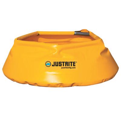 Justrite Pop-Up Pool, Yellow, 20 gal, 11.75 in x 31 in, 28319