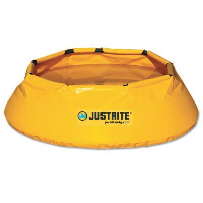Justrite Pop-Up Pool, Yellow, 100 gal, 18.75 in x 50 in, 28323