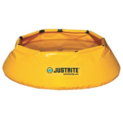 Justrite Pop-Up Pool, Yellow, 150 gal, 16 in x 62 in, 28325