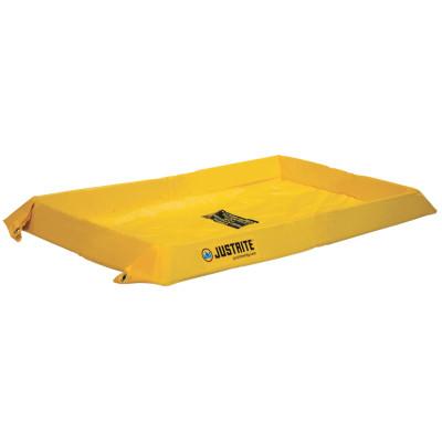 Justrite Maintenance Spill Containment Berms, Yellow, 20 gal, 48 in x 24 in, 28402