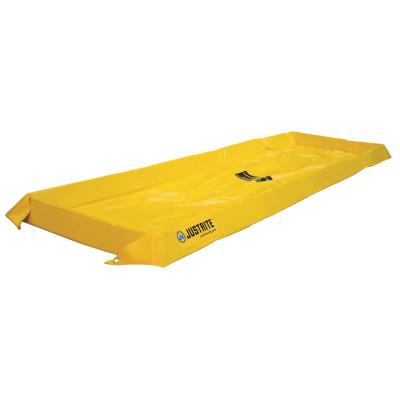 Justrite Maintenance Spill Containment Berms, Yellow, 40 gal, 8 ft x 2 ft, 28404