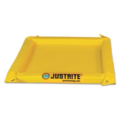 Justrite Maintenance Spill Containment Berms, Yellow, 5 gal, 2 ft x 2 ft, 28414