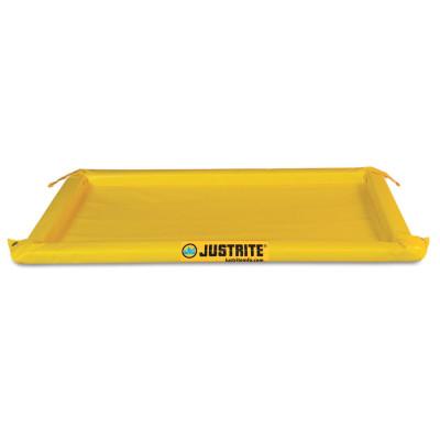 Justrite Maintenance Spill Containment Berms, Yellow, 10 gal, 4 ft x 2 ft, 28416