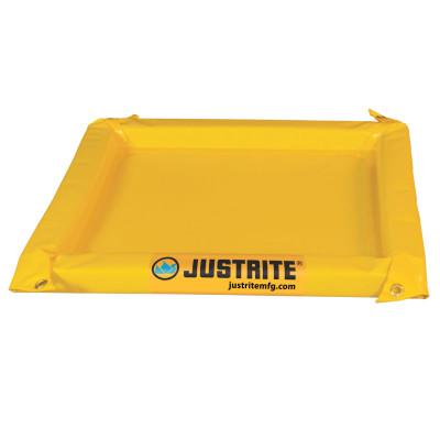 Justrite Maintenance Spill Containment Berms, Yellow, 20 gal, 48 in x 48 in, 28418