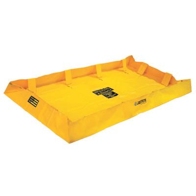 Justrite QuickBerm Lite Spill Containment Berms, Yellow, 159 gal, 8 ft x 4 ft, 28564