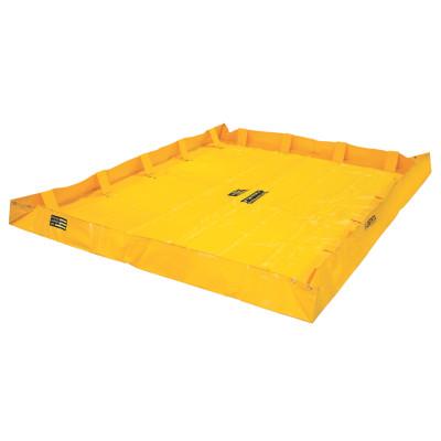 Justrite QuickBerm Lite Spill Containment Berms, Yellow, 398 gal, 10 ft x 8 ft, 28568