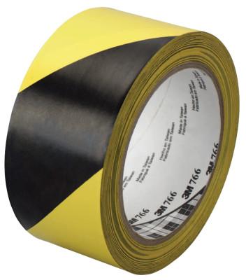 3M™ Hazard Marking Vinyl Tape, 2 in x 36 yd, Black/Yellow, 021200-43181