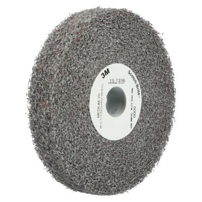 3M™ Scotch-Brite Multi-Finishing Wheels, 6 X 2 X 1, Med, 6,000 rpm, Silicon Carbide, 048011-13177