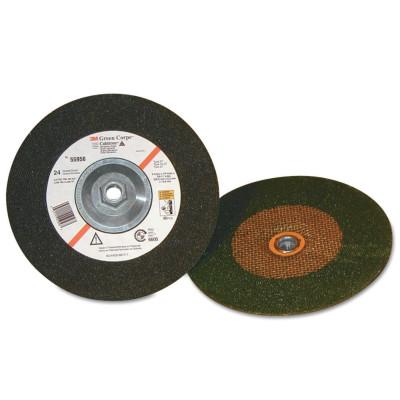 3M™ Depressed Center Wheel, 9 in Dia, 1/4 in Thick, 24 Grit Ceramic Alum. Oxide, 051111-55956