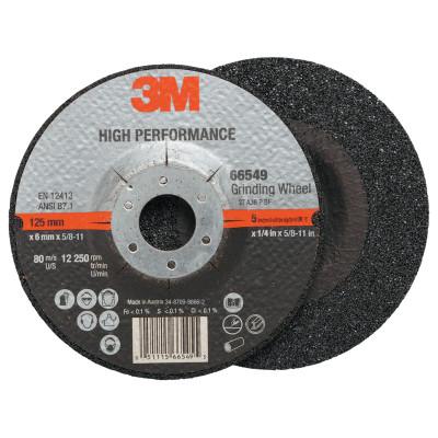 3M™ Cut-off Wheel Abrasives, 5 in Dia., 36 Grit, 12,250 rpm, 051115-66549