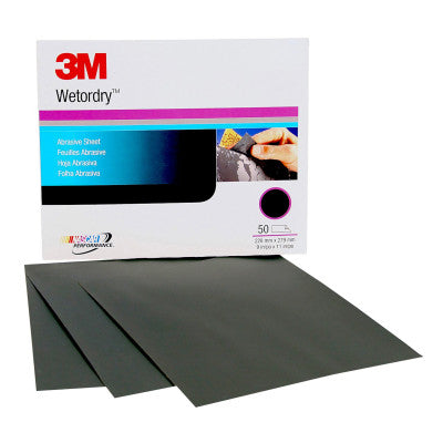 3M™ Wetordry Paper Sheets, Aluminum Oxide, P220 Grit, 11 in Long, 051131-02043