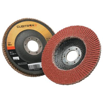 3M Cubitron II Flap Disc 967A, 4 1/2 in, 80 Grit, 7/8 in Arbor, 13,300 rpm, Type 29, 7000148189