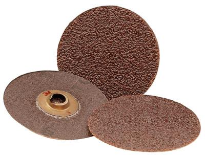 3M™ Roloc Discs 361F, Aluminum Oxide, 3 in Dia., 80 Grit, Roll On Mount, 051144-22404