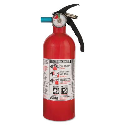 Kidde Auto/Mariner Fire Extinguishers, Class B and C Fires, 2 lb Cap. Wt., 21005944MTL