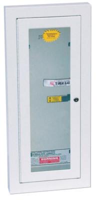 Kidde Extinguisher Cabinets, Semi-Recessed w/Keyed Lock, Galvanized Steel, Tan, 10 lb, 468047