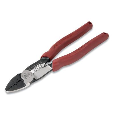 Klein Tools Forged Steel Wire Crimpers/Cutters/Stripper, 10-18 AWG, Red, 2005N