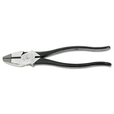 Klein Tools Lineman's High-Leverage Pliers, New England Nose, 9 1/4 in Length, 23/32 in Cut, Plain Handle, 213-9NE