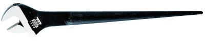 Klein Tools Adjustable-Head Construction Wrench, 16 in Long, 1-1/2 in Opening, Black Oxide, 3239