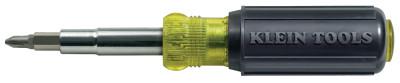 Klein Tools Screwdriver/Nutdriver, 11-In-1, #1,#2,T10,T15;1/4, 3/16 in Slot; 3/8, 5/16, 1/4 Driver, 32500