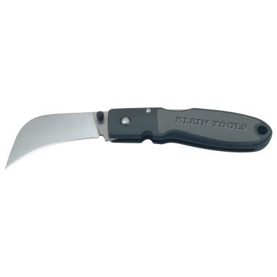 Klein Tools Lockback Knives, 7.2 in, Sheepfoot Stainless Steel Blade, Nylon Resin w/Rubber, 44005