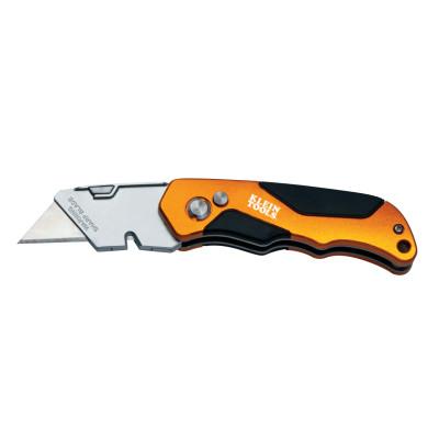 Klein Tools Pro Folding Utility Knives, 4 1/2 in, Warping Blade, 44131