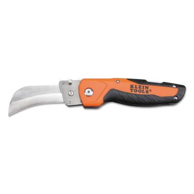 Klein Tools Cable Skinning Utility Knifes w/Blades, 7 51/64", Stainless Steel, Black/Orange, 44218