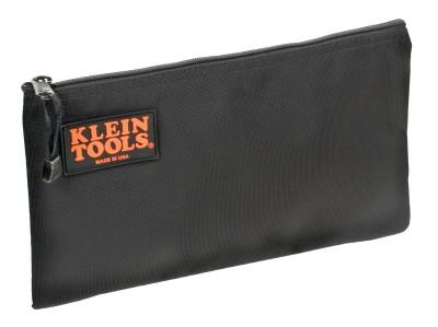 Klein Tools Zipper Bags, 1 Compartment, 12 in X 7 1/2 in, Nylon, Black, 5139B