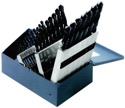 Klein Tools Jobber Length Drill Bit Sets, 1/16 in - 1/2 in  Cut Dia., 29 per box, 53000