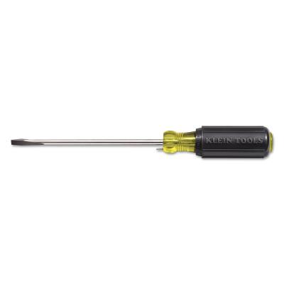 Klein Tools Wire Bending Cabinet-Tip Screwdrivers, 1/4 in, 10 11/32 in Overall L, 605-6B