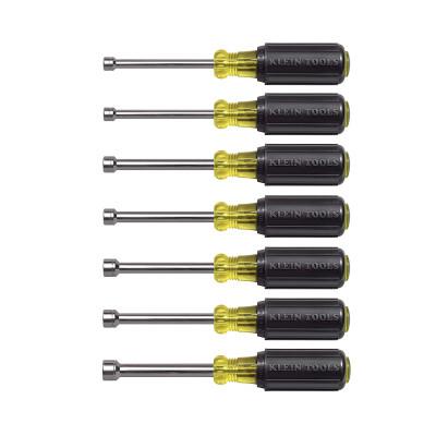 Klein Tools Nut Driver Sets, 10 mm; 5 mm; 5.5 mm; 6 mm; 7 mm; 8 mm; 9 mm, 65160